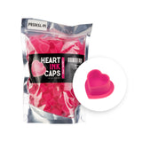BodySupply Silicone Heart Ink Caps - 100pcs
