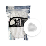 BodySupply Silicone Heart Ink Caps - 100pcs