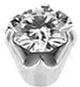 SS 316 BALL WITH ROUND PREMIUM ZIRCONIA 1,6x4mm - WH