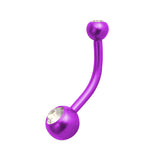TT-PU DOUBLE JEWEL NAVEL BANANABELL 4&6mm