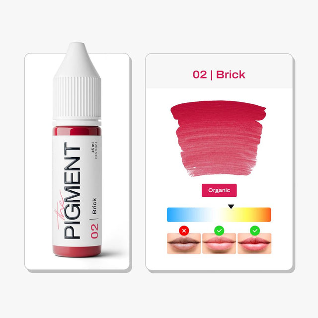 The Pigment Lips PMU - 02 Brick (15 ml)