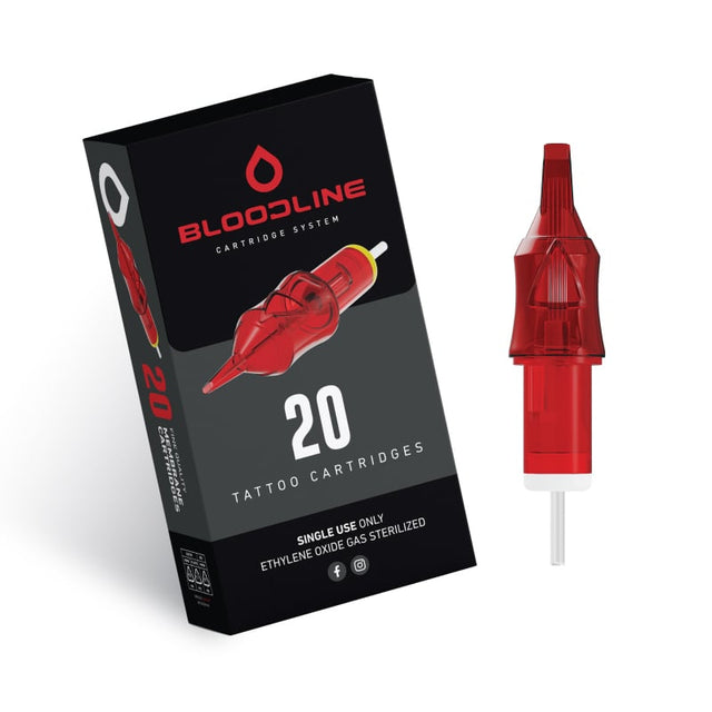 05RM BodySupply BLOODLINE Cartridges 20pcs 0.35mm - Round Magnum Long Taper