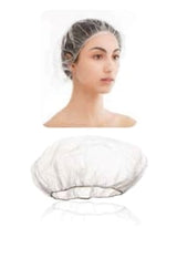 White non-woven hair net - Single pack - Polybag 100pcs