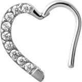 SS 316 JEWELLED HINGED HEART RING RIGHT