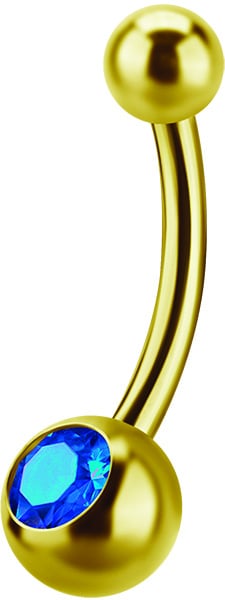 GD 316 6mm JEWEL NAVEL BARBELLS