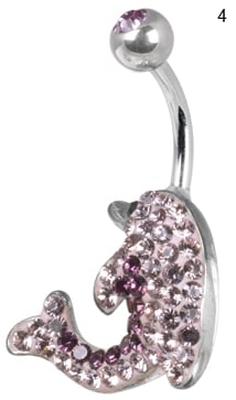 CE TITANIUM CRYSTAL DOLPHIN BANANA