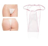 Women's white thong - Single pack - Polybag 100pcs