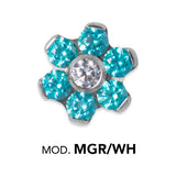 TT int MINI JEWELLED FLOWER DISC