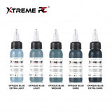 XTreme Ink - 5x30ml - OPAQUE BLUE SET