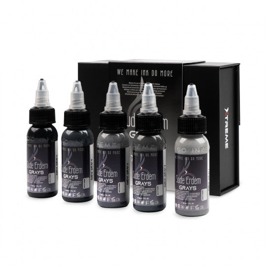 XTreme Ink - 5x30ml - SUEDE ERDEM GRAYS SET