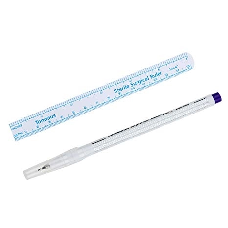 Precision surgical pen 0.5mm with ruler
