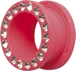 UV JEWELLED FLESH TUNNELS