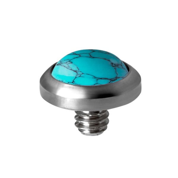 TT int TURQUOISE STONE DISC