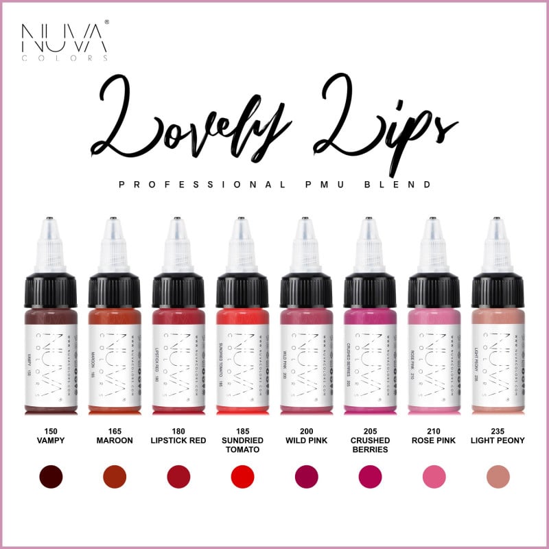 Nuva Colors PMU - Set 8x15ml - LIP COLLECTION