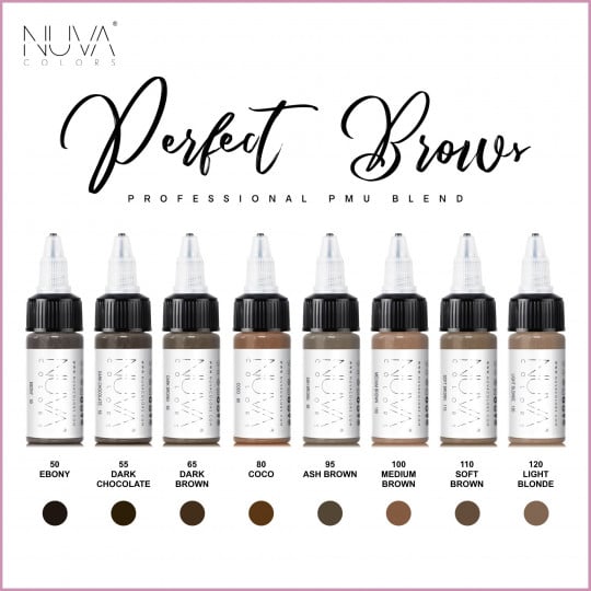 Nuva Colors PMU - Set 8x15ml - EYEBROW COLLECTION