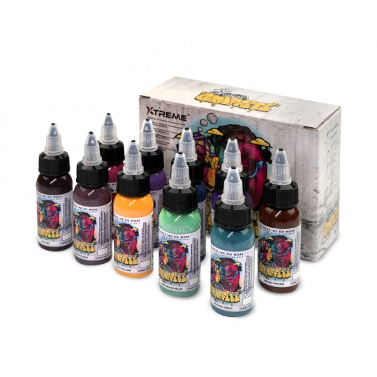 XTreme Ink - 10x30ml - KYLE WARWICK PSYCHEDELIC GRAFFITI SET