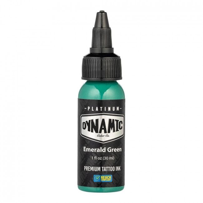 EMERALD GREEN 30ml - DYNAMIC PLATINUM TATTOO INK - Reach compliant