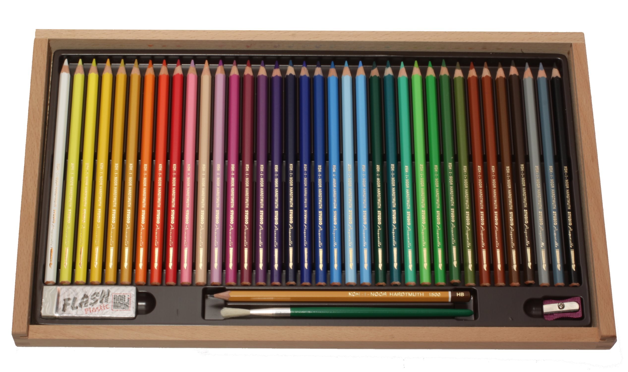 BOX SET 36 COLOURS  WATERCOLOUR PENCILS