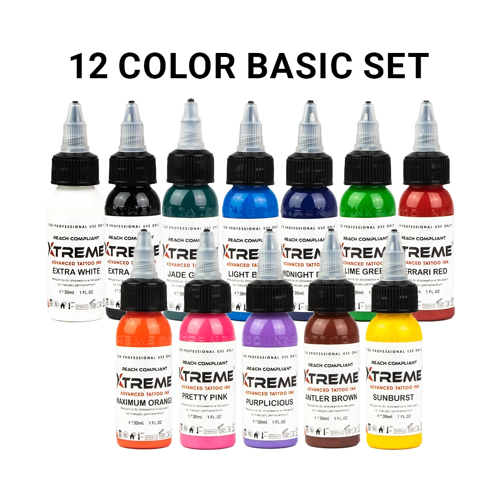 XTreme Ink - 12x30ml - 12 COLOR SET