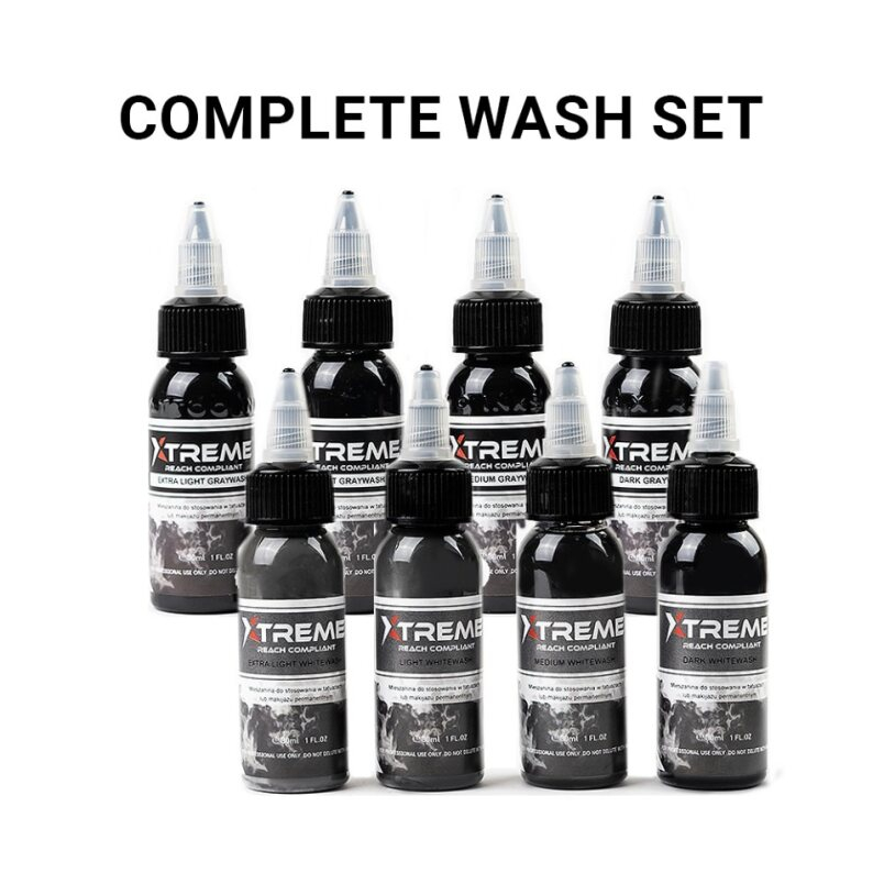 XTreme Ink - 8x30ml - COMPLETE WASH SET