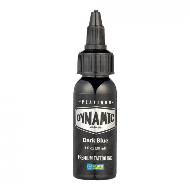 DARK BLUE 30ml - DYNAMIC PLATINUM TATTOO INK - Reach compliant