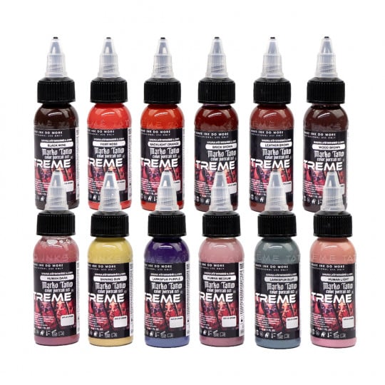 XTreme Ink - 12x30ml - MARKO TATTOO COLOR PORTRAIT SET