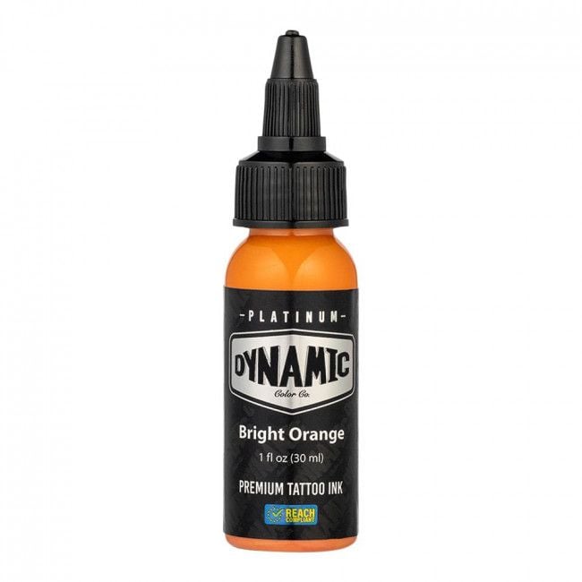 BRIGHT ORANGE 30ml - DYNAMIC PLATINUM TATTOO INK - Reach compliant