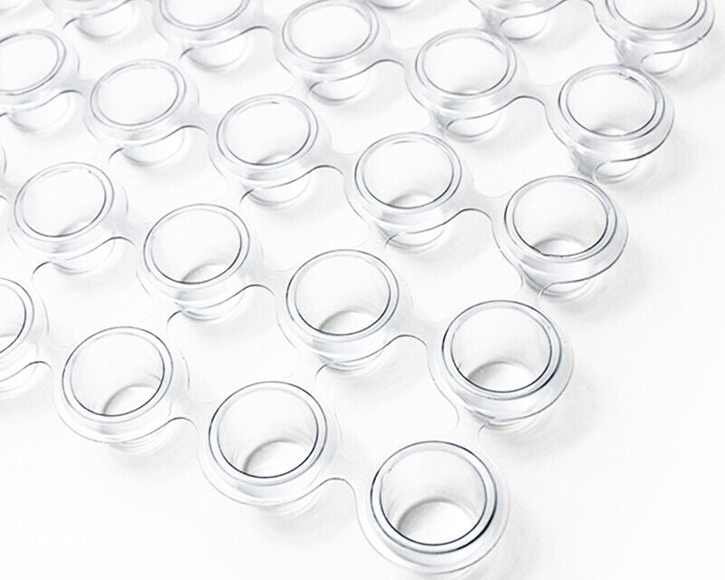 Clear Ink Cap Trays - 12x50pcs