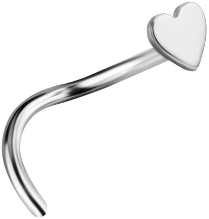 TT NOSE STUDS HEART 0,8mm