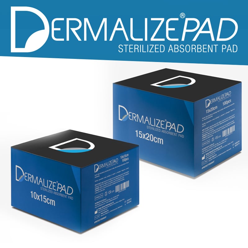 DERMALIZE STERILE ABSORBENT PADS