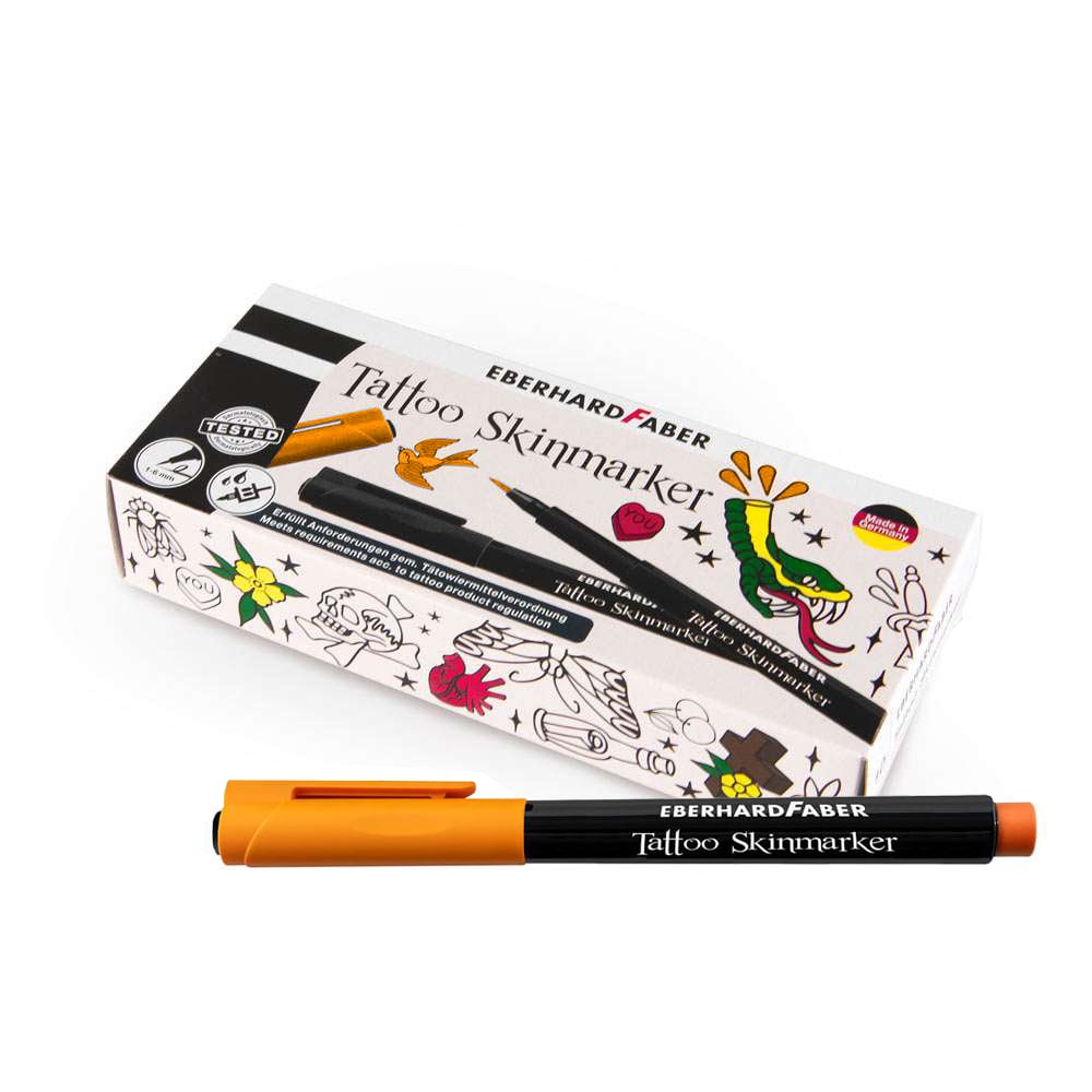 Tattoo Skin Marker - box of 10pcs - Orange