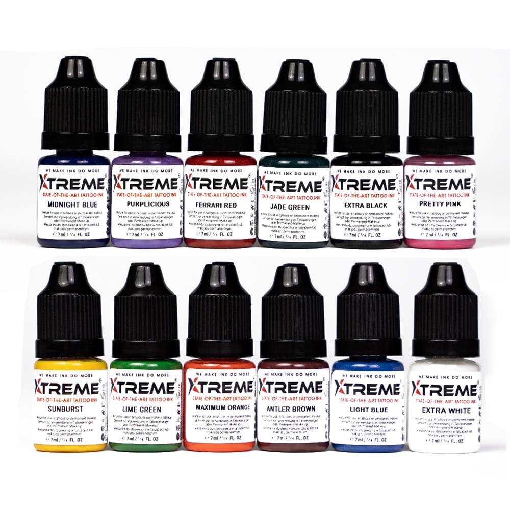 XTreme Ink - 12x7ml - 12 COLOR SET