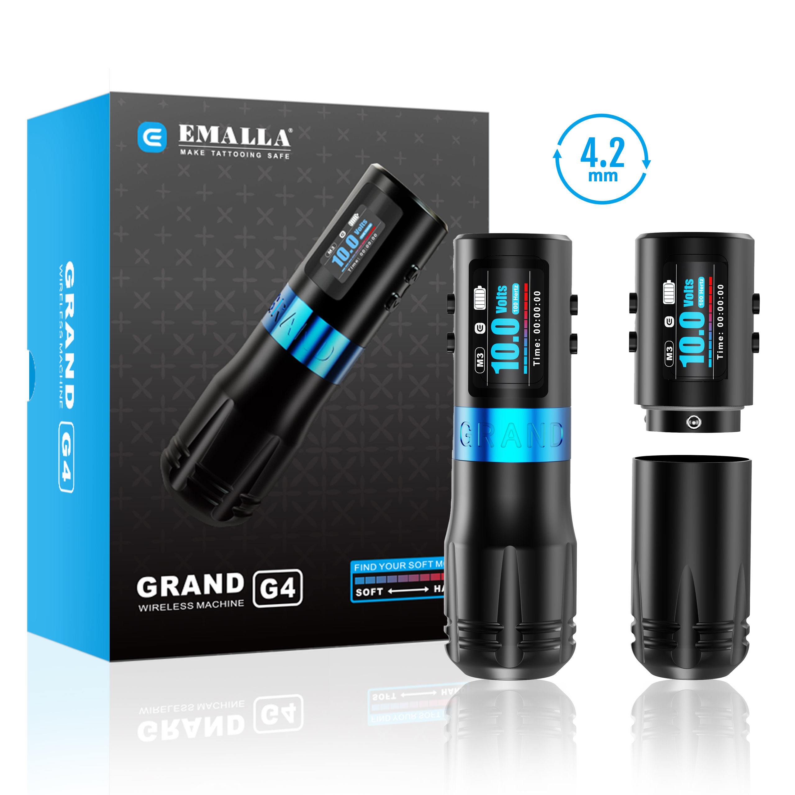 GRAND G4 Emalla Wireless Tattoo Pen - 4.2mm