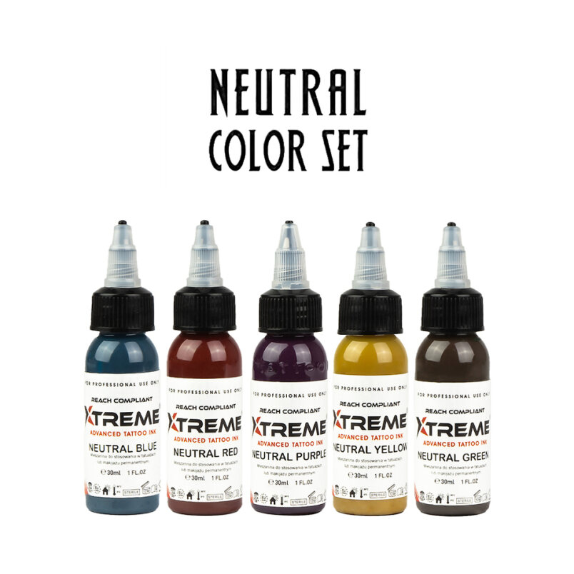 XTreme Ink - 5x30ml - NEUTRAL SET