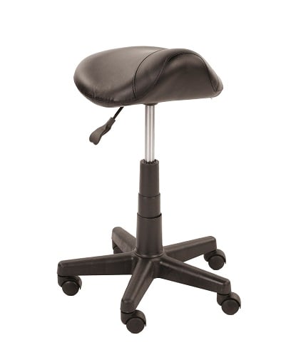 BLACK SADDLE STOOL