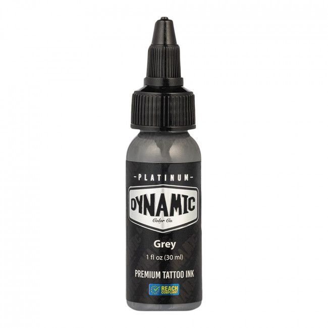 GREY 30ml - DYNAMIC PLATINUM TATTOO INK - Reach compliant