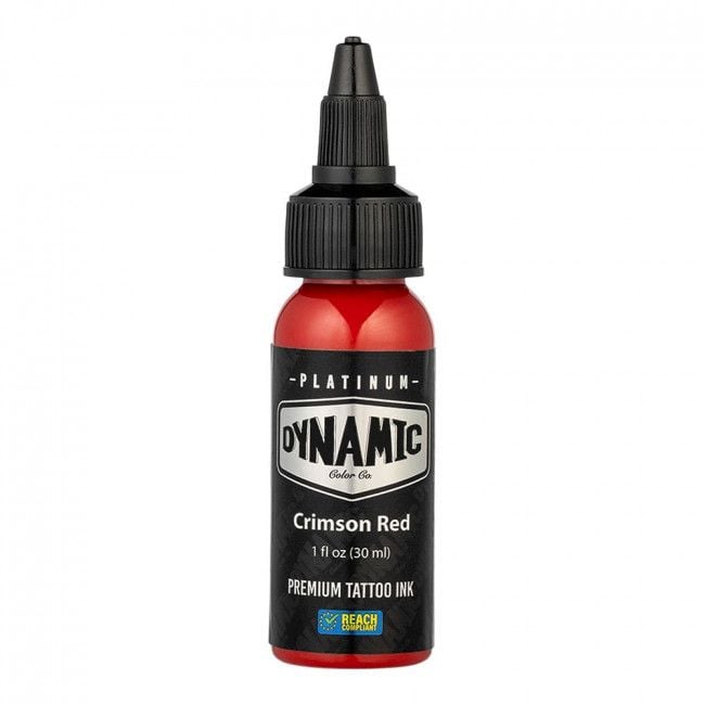 CRIMSON RED 30ml - DYNAMIC PLATINUM TATTOO INK - Reach compliant