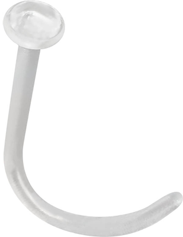 BIOPLAST CLEAR NOSE STUD RETAINER 0,8mm