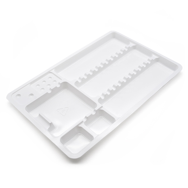 PLASTIC SINGLE TRAY 18x28cm 10pcs