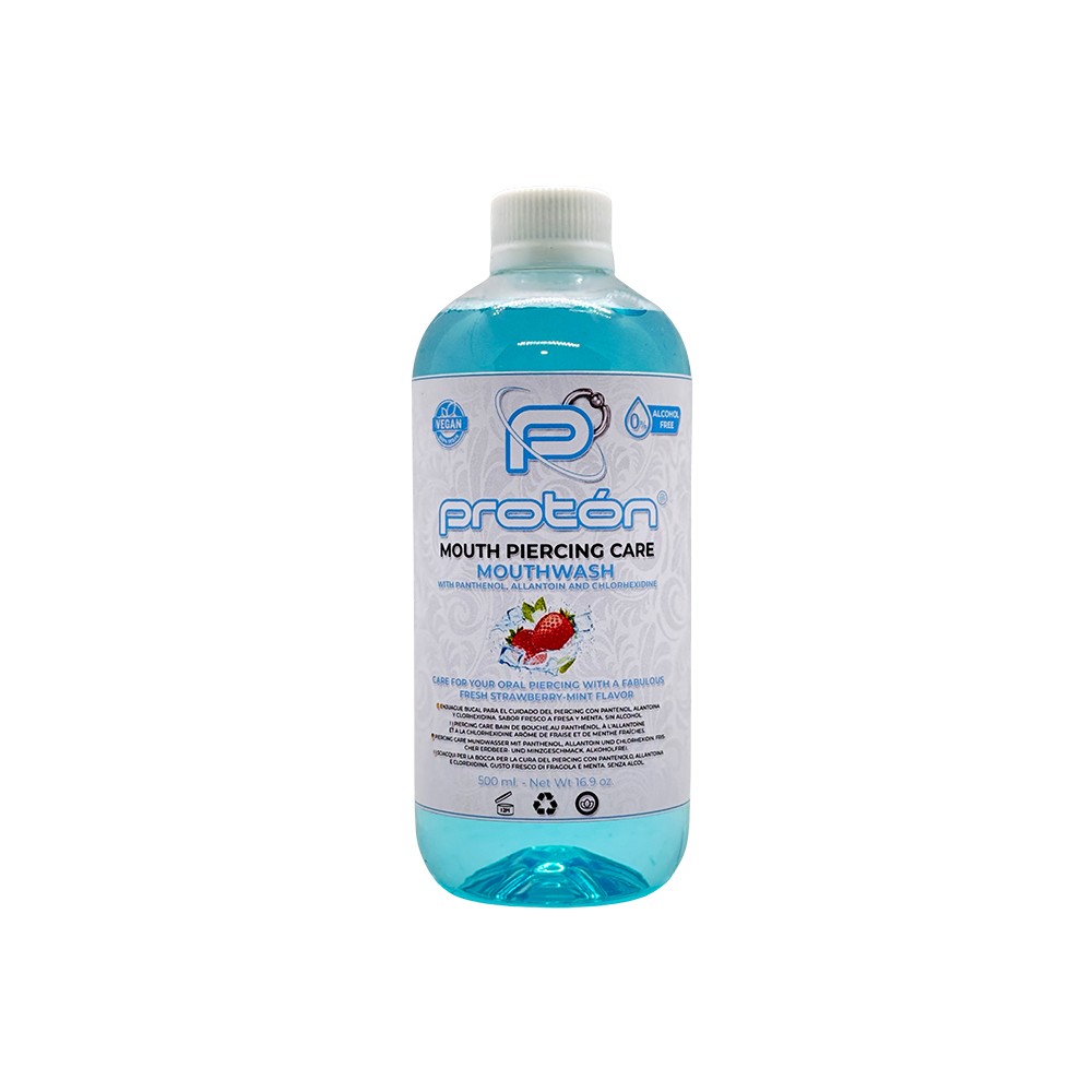 Proton Mouth Piercing Care - Chlorhexidine (0.12%) mouthwash - 500ml