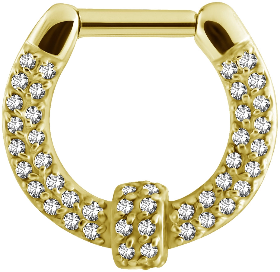 GD 316 SEPTUM CLICKERS SWAROVSKI PAVE SETTING