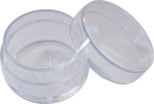 EMPTY CLEAR PLASTIC JARS 40x25mm