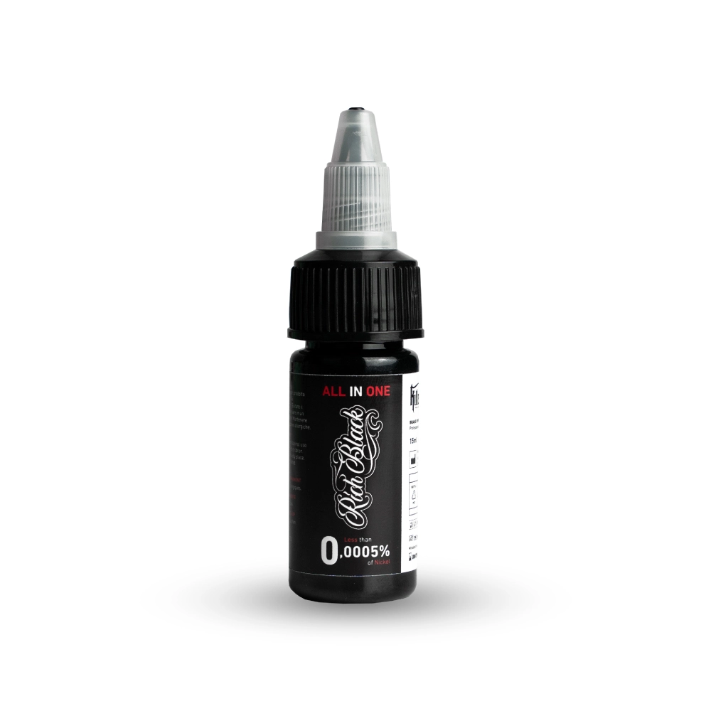 KillerBlack Tattoo Ink - RICH BLACK - 15ml - Europe