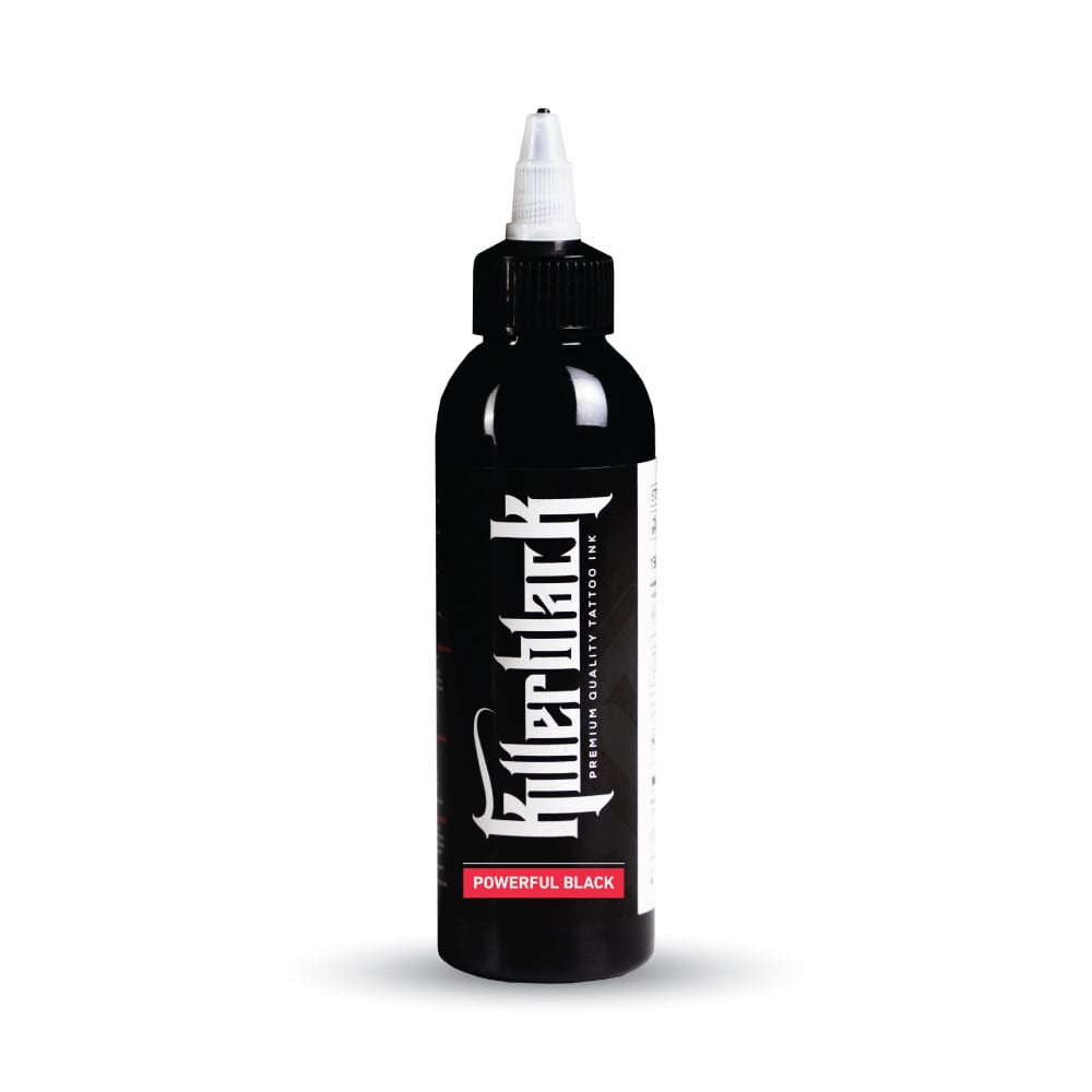 KILLERBLACK TATTOO INK - POWERFUL BLACK 150ml - EUROPE