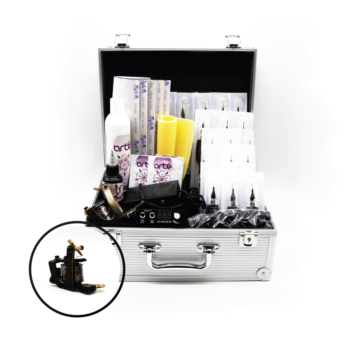 ADVANCED TATTOO KIT - COIL MACHINE V-STYLE