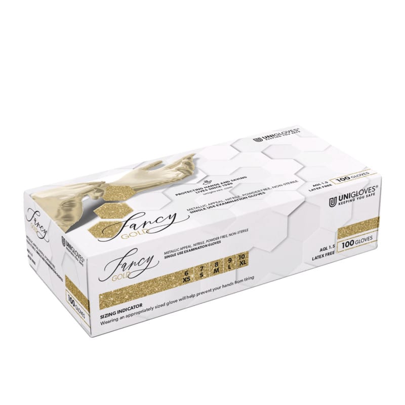 Fancy Gold Gloves - 100pcs 