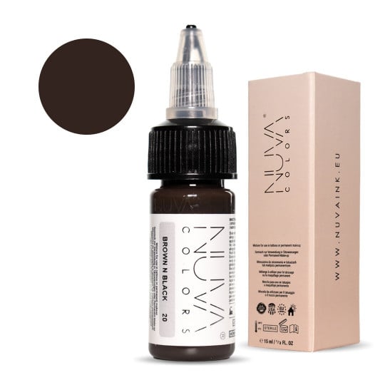 Nuva Colors PMU 15ml - 20 Brown n Black