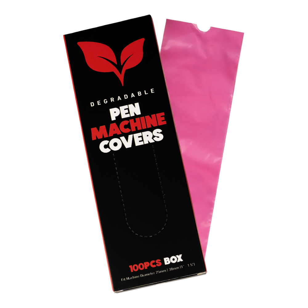 BodySupply Degradable Pen Cover - 60x180mm - Pink - 100pcs