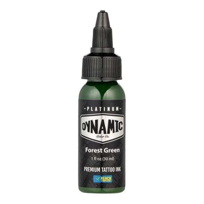 FOREST GREEN 30ml - DYNAMIC PLATINUM TATTOO INK - Reach compliant