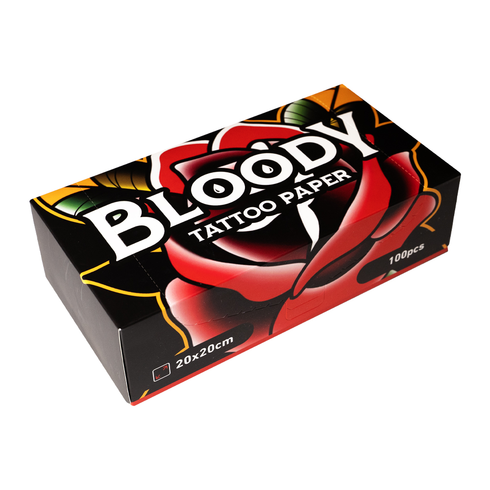 Bloody Tattoo Paper 20x20cm - 100 wipes